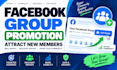 promoting a group on facebook, attracting new members