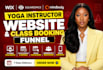 build a yoga instructor website on squarespace mindbody class booking funnel