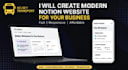 build a clean notion website your business in 24hrs