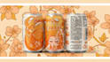 beverage label design with illustration