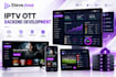 develop iptv and ott backend, API, admin dashboard and middleware