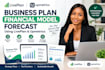 create business plan financial model forecast using liveplan upmetrics