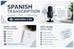 transcribe spanish audio accurately and professionally