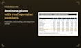 write a food business plan with real restaurant financials