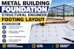 metal building foundation structural engineer footing layout illinois nc