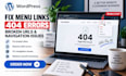 fix wordpress menu links 404 errors broken urls and navigation issues
