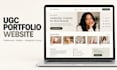 design a professional ugc portfolio website in canva