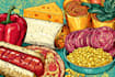 do a food pop art illustration