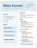 design a professional modern resume and CV