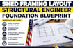 shed framing layout structural engineer foundation blueprint colorado co