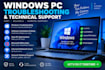 troubleshoot and fix windows PC and software issues remotely