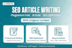 write SEO articals and blog post