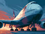create stunning airplane illustrations in my unique style