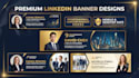 design a professional linkedin banner and header cover