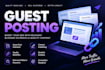 provide guest posting and blogger outreach services