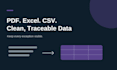 clean and reconcile your PDF excel and CSV data