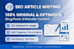 write seo optimised article and blog posts