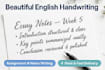 write your assignment and notes in beautiful english writing
