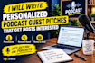 create a professional podcast guest one sheet and media kit