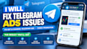 fix telegram ads issues, telegram channel, forex promotion