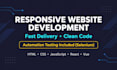 create a responsive website and automate testing