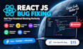 fix react js frontend bugs and UI issues