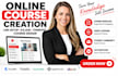 medical online course setup, skool community, lms design and course upload