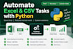 automate excel and CSV tasks with python