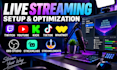 obs setup, obs studio, live streaming, streamlabs, twitch and youtube streaming