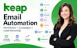 setup keap email automation keap campaign builder keap workflow lead nurturing