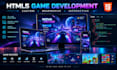 develop a custom HTML5 game and website with javascript