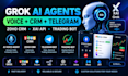 grok bot voice agent zoho CRM jev muse code xapi astra gpt6 telegram trading bot