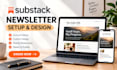 set up and design your substack newsletter and publication