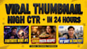 design cooking gaming and all types thumbnail viral