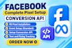 setup facebook pixel conversion API fix meta fb pixel server side tracking