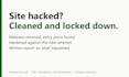 clean your hacked wordpress site and lock it down