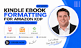 do kindle ebook formatting for amazon KDP
