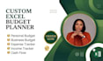 create budget template, excel budget planner, personal business spreadsheet