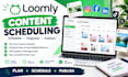 schedule social media posts with loomly content scheduling and automation