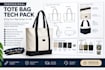 create a tote bag sketch and professional tech pack