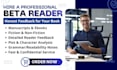 be your professional beta reader and critique your book