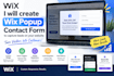 create wix popup form contact form to capture