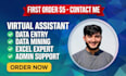 do data entry, excel data, typing, copy paste, ms word work