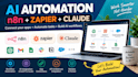 build ai automation workflow with n8n, zapier and claude