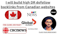 build high DR dofollow backlinks from canadian websites