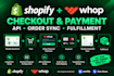 setup shopify order apis with shopify whop checkout payment gateway integration
