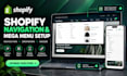setup shopify navigation, mega menu and dropdown menu for your store