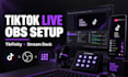 setup tiktok live studio with obs tikfinity and stream deck