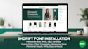 do shopify fonts installation