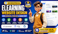learndash online learning website development with courses, membership website